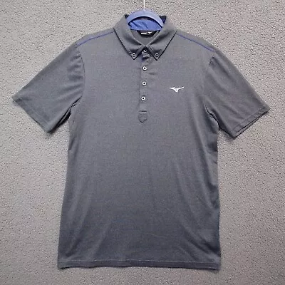 Mizuno Shirt Mens M Grey Golf Polo Performance Stretch Casual Short Sleeve • $24.88