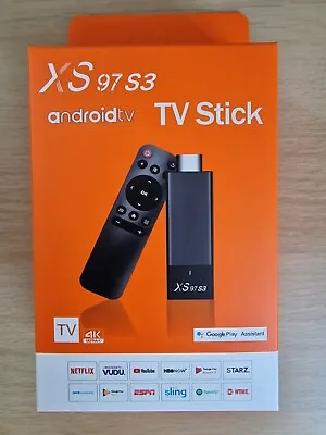 SALE!! Android 4K TV Stick XS97 S3 Remote Brand New UK Seller • £19.99