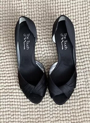 The Touch Of Nina Black  High Heel Womens Shoe Size 9 1/2 • $19.99