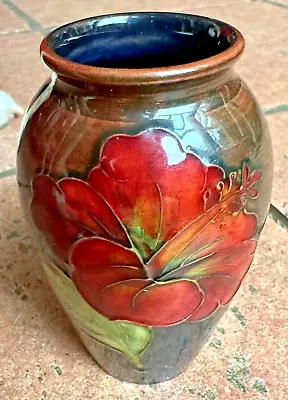 Moorcroft Pottery Vase Floral Vintage Signed England • $199