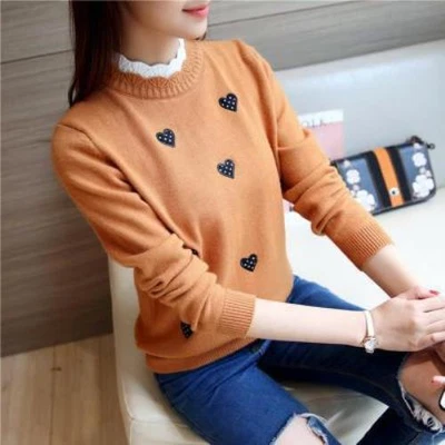 $36.90 • Buy Ladies Sweater Loose And Versatile Knitted Base Shirt