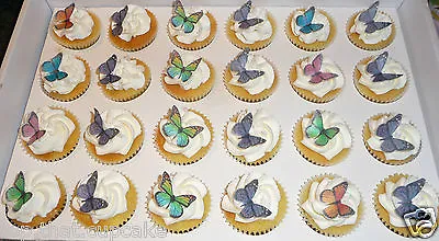 70 Mini Gorgeous Assorted Mini Edible Wafer Butterfly Cupcake & Cake Toppers • $9.99