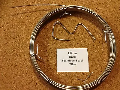 £1.65 • Buy 1.6mm X 1m 16 SWG Stainless Steel Wire Floristry Craft Bonsai Fishing Lures