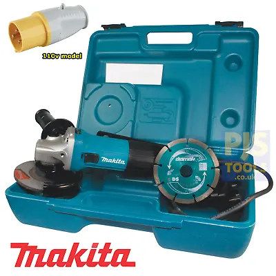 £64.50 • Buy Makita GA4530RKD 110v 115mm 4.1/2  Angle Grinder Kit * 3 Year Warranty Option *