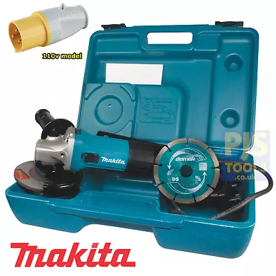 Makita GA4530RKD 110v 115mm 4.1/2  Angle Grinder Kit * 3 Year Warranty Option * • £79