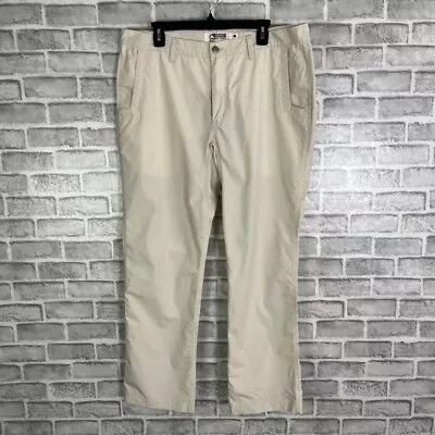 Mountain Khakis MK Off White Casual Outdoor Pants Mens Size 38 X30 Slim Fit • $21.60