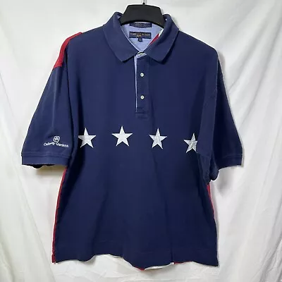 Vintage Tommy Hilfiger Golf Polo Men's XL American Flag Callaway Gardens Stars • $19.99