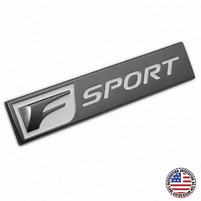 For Lexus F-Sport Logo OEM ABS Badge Rear Trunk Luggage Lid 3D Emblem Gun Grey • $29.99