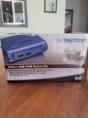 TRENDnet 2-Port USB KVM Switch Kit TK-207K • $15