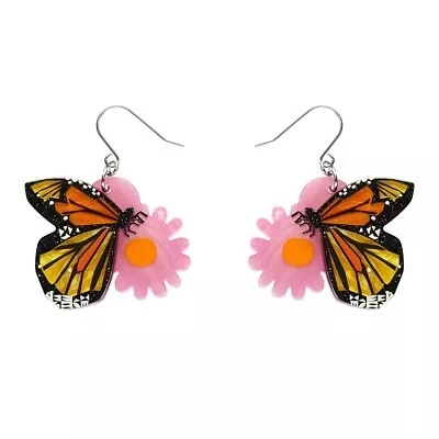 Erstwilder Drop Earrings - A Butterfly Named Flutter. New In Box. • £37.16