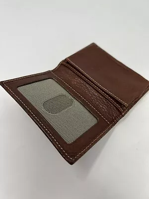 Johnston And Murphy Bifold Leather Card Case Wallet • $24