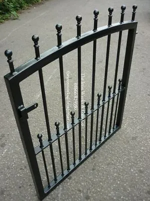 MANOR HEAVY DUTY GARDEN METAL GATE 46  OP X 42  TALL STRONG WROUGHT IRON SMALL • £155