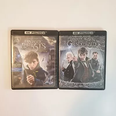 Fantastic Beasts 1 And 2 Lot 4K Blu Ray Crimes Of Grindelwald *Missing Disc* • $15