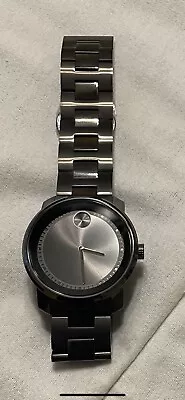 New Movado Bold Gunmetal Gray Men's Watch - 3600259 Will Need New Battery No Box • $280