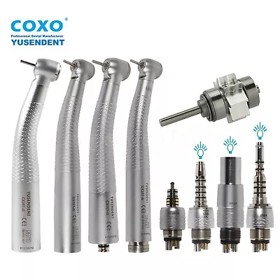 COXO Dental Fiber Optic Handpiece Air Turbine NSK Sirona LED Coupling STGKT OR • $44.11