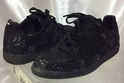 MAISON MARTIN MARGIELA Crushed Crystal Smashed Rhinestone Women’s Sz 39.5 • $299.95