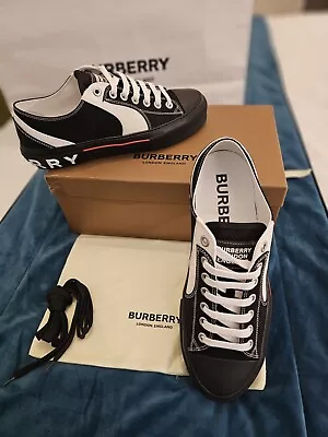 US Size 13 - Burberry Colorblock Low Top Sneakers Black Style  8056929 • $414.99