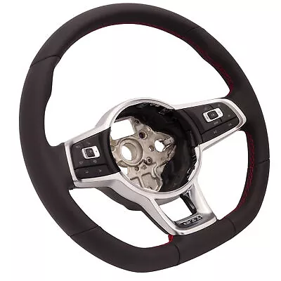 Sports Steering Wheel Multifunction Acc VW Golf 7 VII Gti R Line Black Seam • $367.16