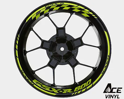 Suzuki GSX-R 600 Wheel Decals Rim Stickers Tape Graphic Set Rims Stripes GSXR • $44.99