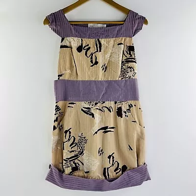 Alice McCall Womens Dress With Pockets Short Length Size 12 GUC Purple Beige • $29