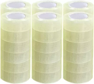 Packing Tape 36 Rolls 110 Yards 2 Mil (330 Ft) Clear Carton Sealing Tapes • $34