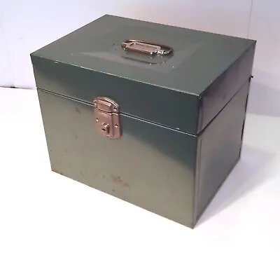 Vintage Hamilton Scotch Corp Porta-File Metal Storage Box 12-1/2  X 10-1/8  X 9  • $19.99