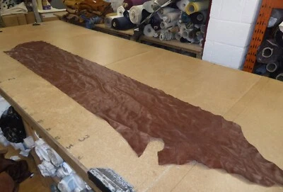 £19.95 • Buy BROWN - 12.92 Sqft - Leather Upholstery Hide (Distressed Glossy Finish)