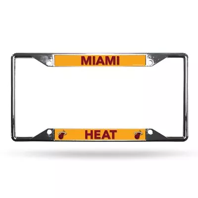 Miami Heat Basketball Chrome Metal NBA License Plate Frame • $14.99