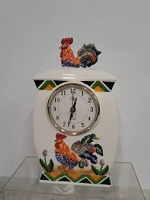 Vintage Rooster Quartz Kitchen 10  Clock KK Product Tested • $29.93