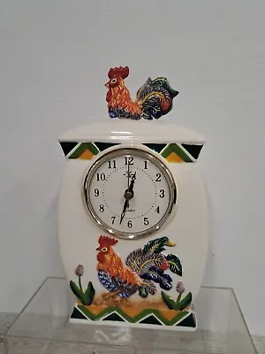 Vintage Rooster Quartz Kitchen 10  Clock KK Product Works Country Charm Kitchen • $32.93