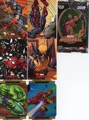 Marvel Masterpieces Series 2 COMPLETE 90-Card Base Set + HULK A + IRON MAN A • $39.95