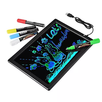 Illuminate Double-Sided LCD Writing Board Digital Tablet Kid Magnetic Painting • $36.99