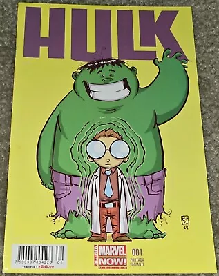 Rare HTF Hulk 1 NM MX Baby Variant 2014 Skottie Young Low Print Foreign Avengers • $19.99