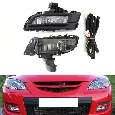 For Mazda 3 2007-2009 Pair Front Bumper Driving Light Fog Lamps With Wire  • $99.88