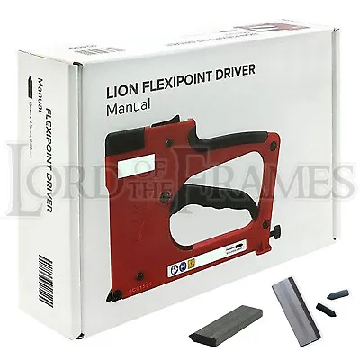 Manual Flexipoint Driver Tool + 15mm Standard Points Tabs Picture Frame Framing • £92.99