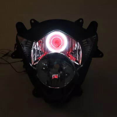 MT Front Headlight HALO Red Angel Eye Fit For Suzuki 2005-2006 GSXR1000 K5 A009 • $279