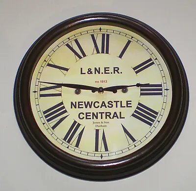 London North Eastern Railway LNER Style Clock Newcastle Station. • £70.99