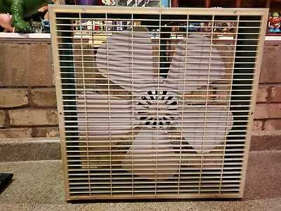 Vintage  Superlectric  Model 2083  20 Inch Box Fan  Robin Egg Blue   • $85