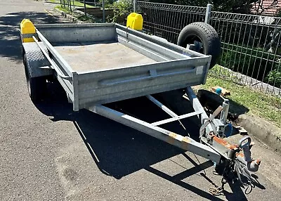 Box Trailer 8 X 5 Heavy Duty Includes Breaks Spare Tyre Fuel Holer & Rego. • $1750