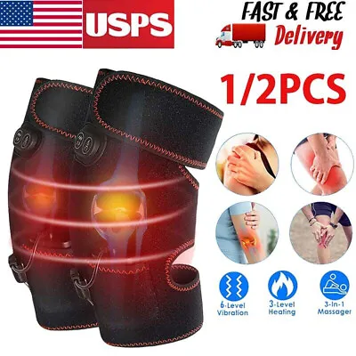 Electric Heating Knee Pad Brace Arthritis Pain Relief Warm Leg Therapy Massager • $22.97