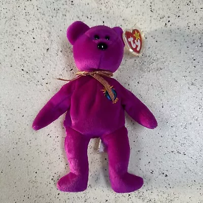 Ty Beanie Baby Millennium - Misspelled Millenium The Bear 1999. MWT. Error Rare • $500