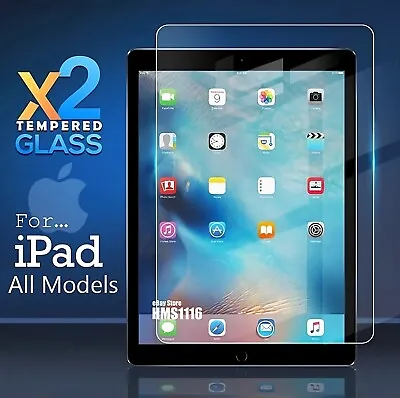 IPad 10th 9th 8th 7th 6th 5th Gen Screen Protector Air 4th 3 Mini Tempered Glass • $4.45