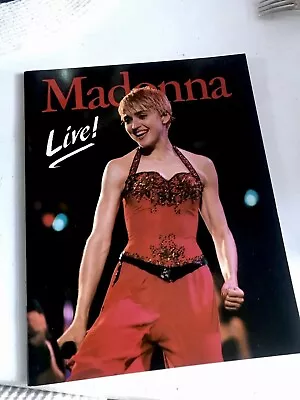 Madonna Live! 1987 Softback Book Includes Large Poster • £15