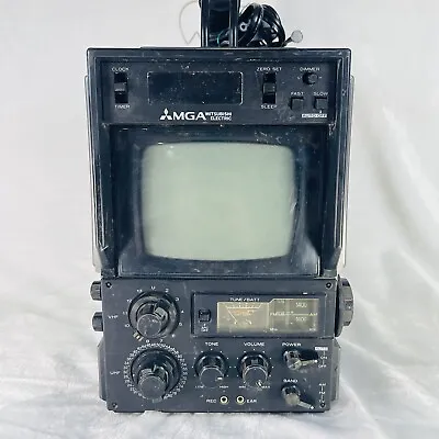 Vintage MGA/Mitsubishi Portable AM/FM/TV Receiver BB-0580 1978 • $199.87