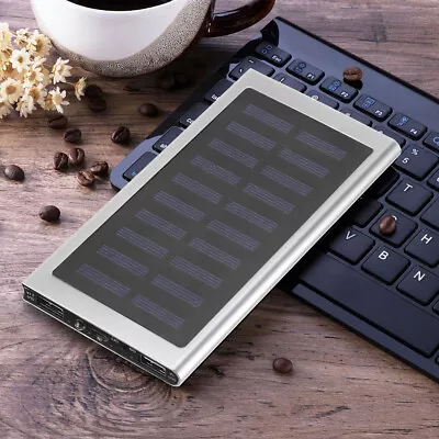 $11.99 • Buy Super USB Solar Power Bank Fast Charging External Backup Battery Charger NEW