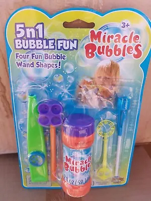 Miracle Bubbles 5 In 1 Bubble Fun Vintage Retro Bubbles Imperial Toys Non Toxic • $10