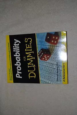 Probability For Dummies By Deborah J. Rumsey (2006 Trade Paperback) • $10