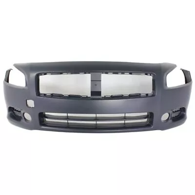 Front Bumper Cover For 2009-2014 Nissan Maxima W/ Fog Lamp Holes Primed • $181.73