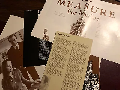 Measure For Measure 1970 RSC Theatre Programme: Ben Kingsley Ian Richardson • £5