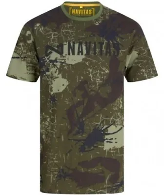 Navitas T-Shirt Identity Camo Tee - All Sizes - Carp Fishing Clothing NEW • £15.95